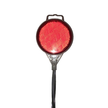 Home Plus Home Plus 36 in. Round Black/Red Driveway Marker 1 pk HD0116